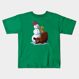 Beary Merry Christmas Kids T-Shirt